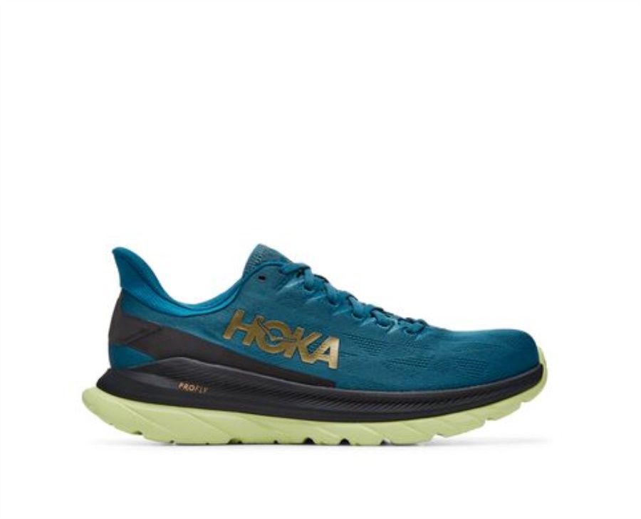 Hoka Mach 4 Blau Korallenschwarz