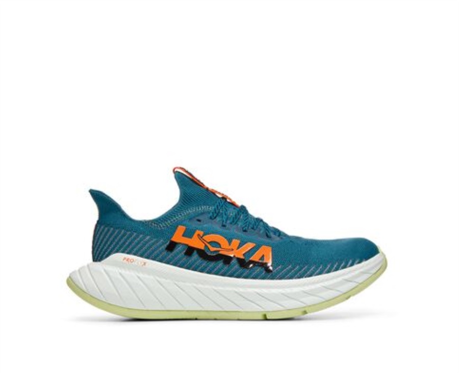 Hoka Carbon X 3 Blau Korallenschwarz