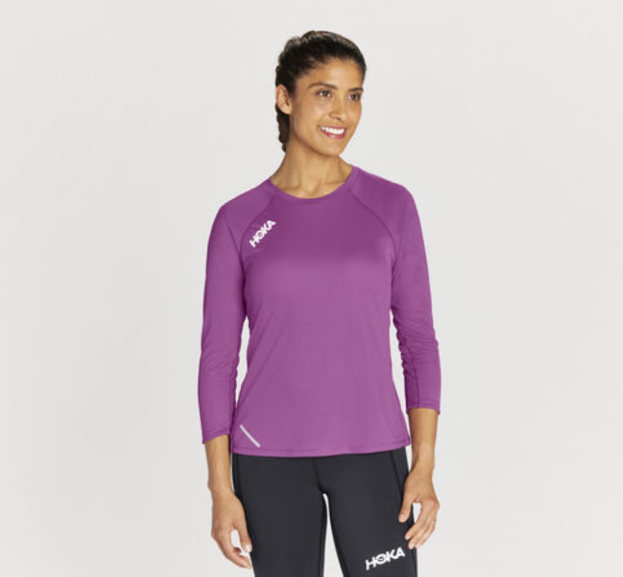 Gleiten 3 4 Ärmel Hoka Beautyberry