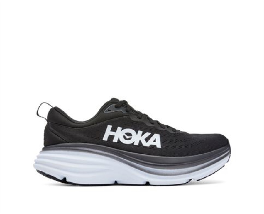 Bondi 8 Hoka Schwarz Weiß