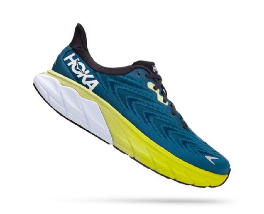 Hoka Arahi 6 Blau Graphitblau Koralle