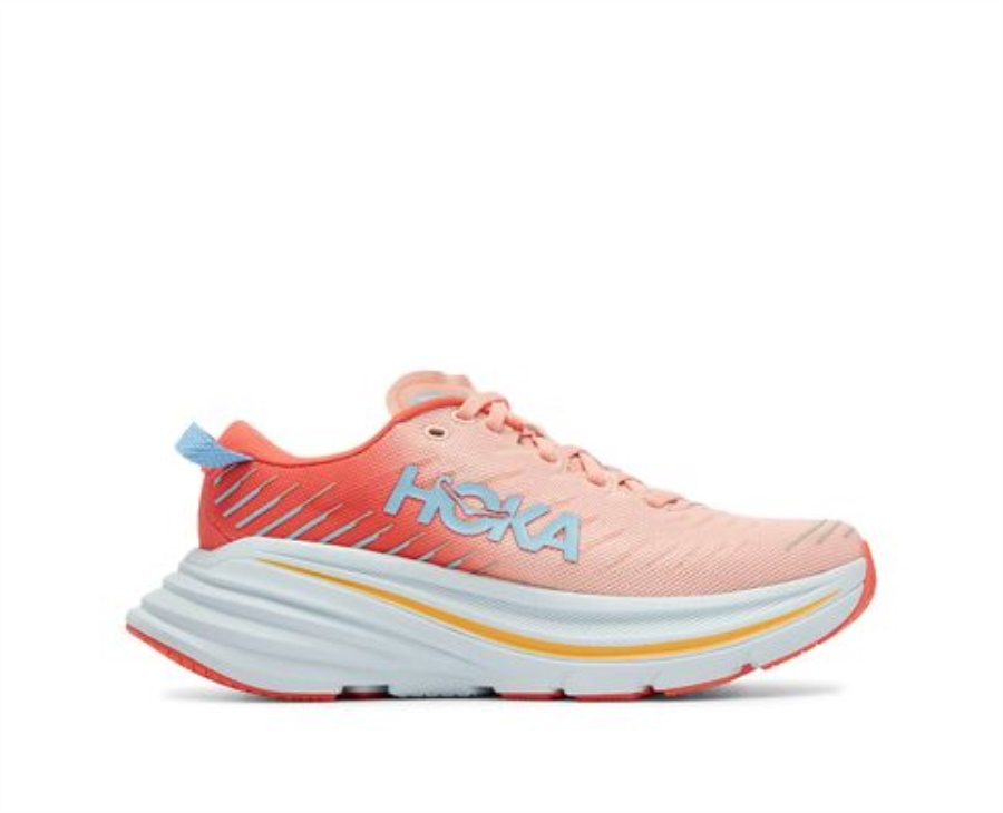 Hoka Bondi X Kamelien-Pfirsich-Parfait