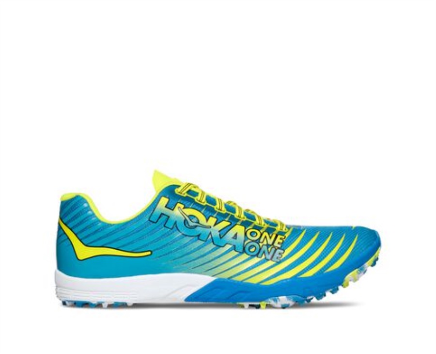 Hoka Evo Xc Ohne Spikes Cyan Zitrus