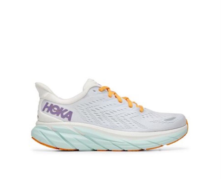 Clifton 8 Hoka Blanc De Blanc Weiß