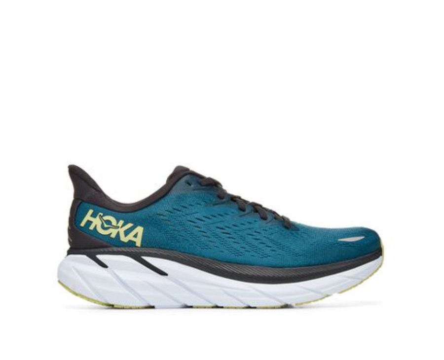 Hoka Clifton 8 Blauer Korallenschmetterling