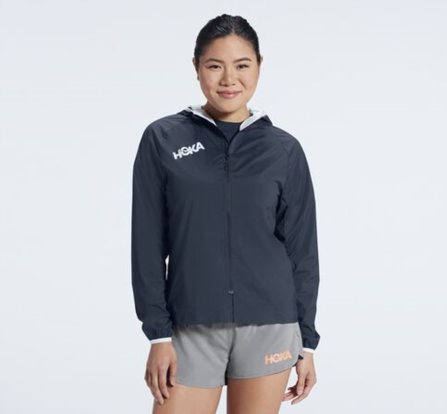 Hoka Full-Zip Windjacke Weltraum