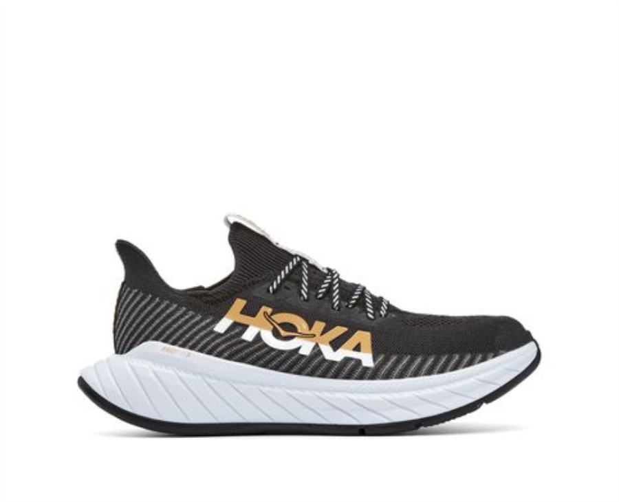 Kohlenstoff X 3 Hoka Schwarz Weiß